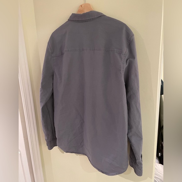 DU/ER Men’s Button Up Shirt - Greyish Blue Size L - Picture 3 of 9